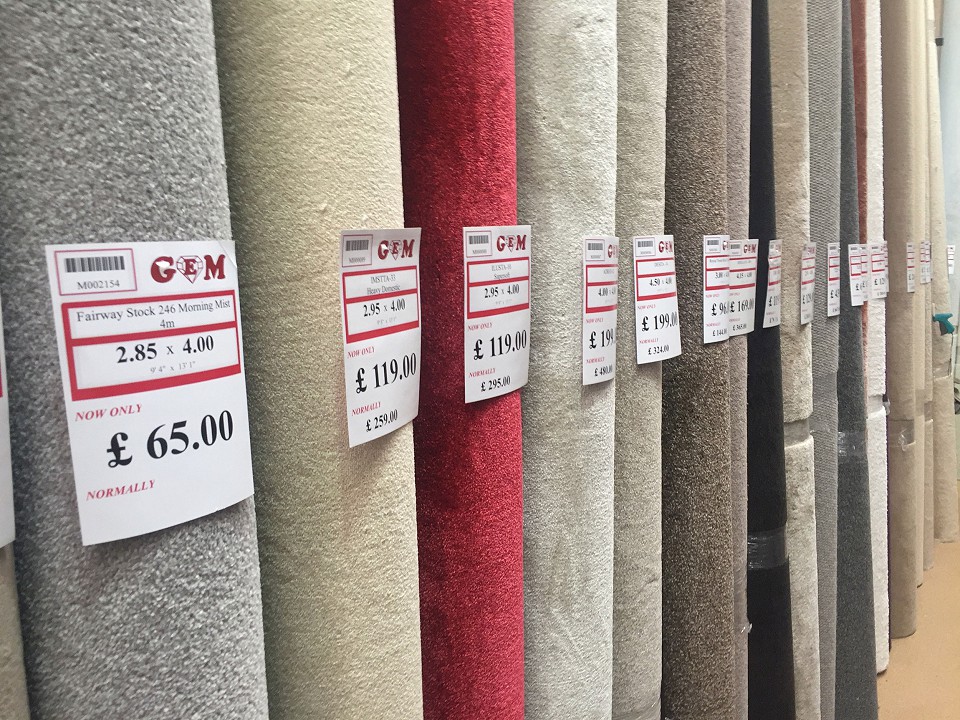 Thousands Of Roll Ends Gem Carpets Beds, Vinyl Flooring Roll Ends Uk