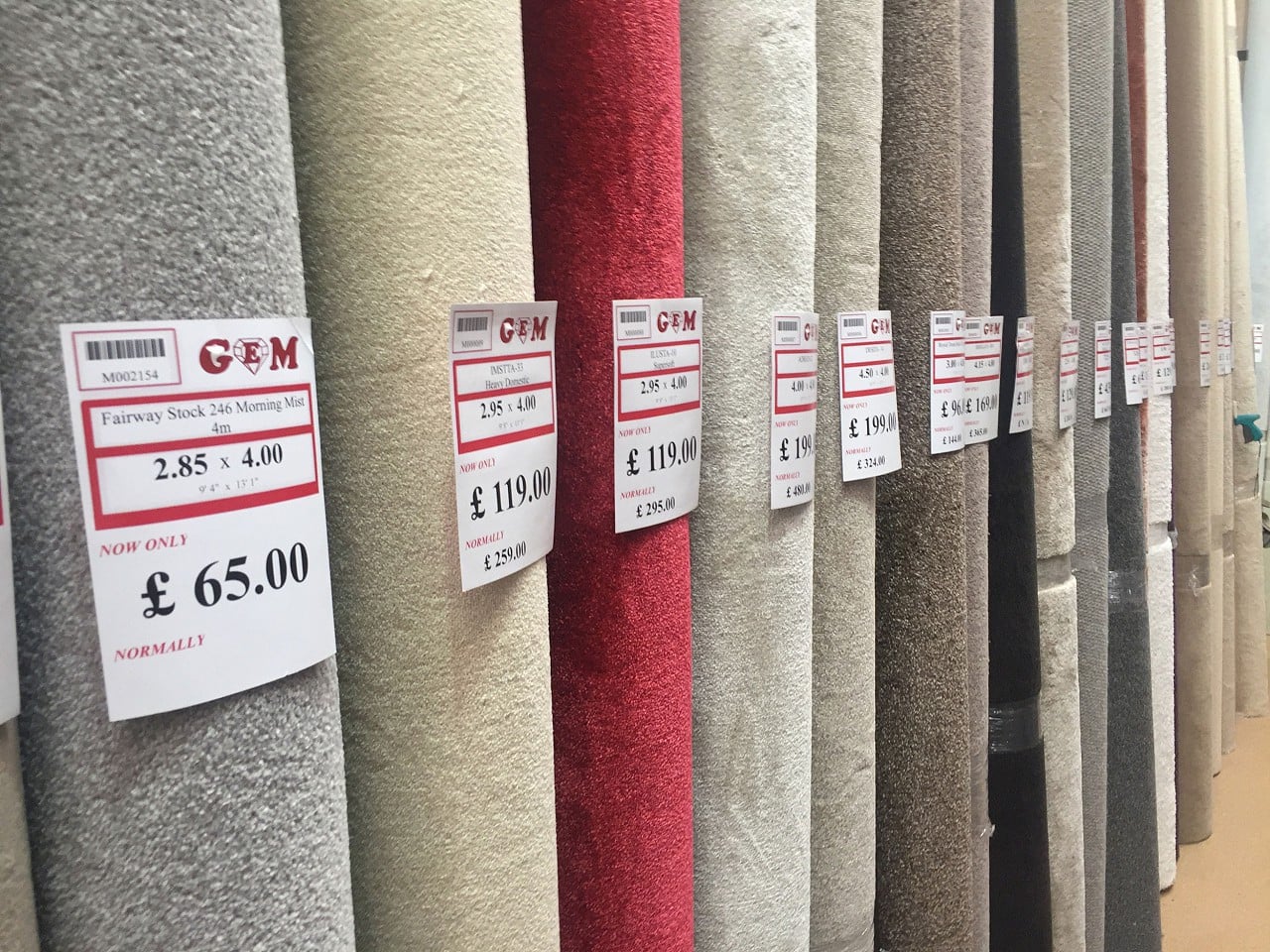 Thousands of Roll Ends Gem Carpets & Beds